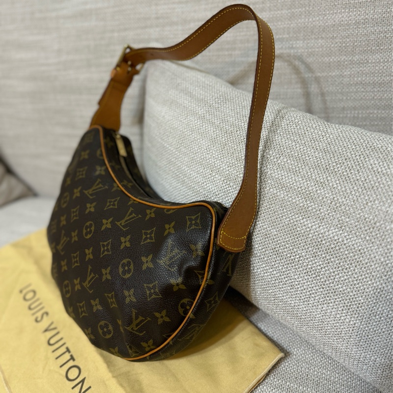 LV Croissant Medium 中古可頌包中號🥐碗豆包🫘月亮包/月牙包/腋下包/有塵袋/漂亮包況-18