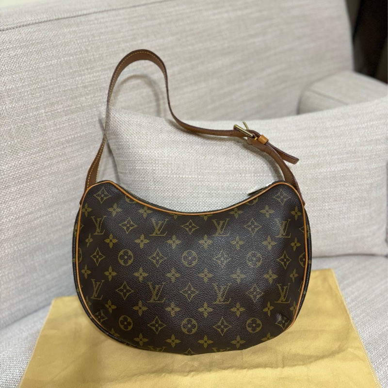 LV Croissant Medium 中古可頌包中號🥐碗豆包🫘月亮包/月牙包/腋下包/有塵袋/漂亮包況-22