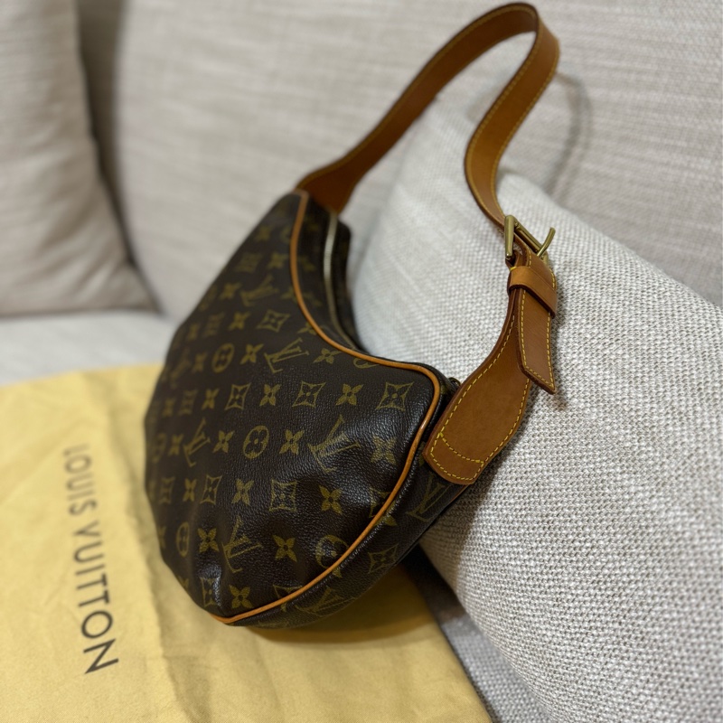 LV Croissant Medium 中古可頌包中號🥐碗豆包🫘月亮包/月牙包/腋下包/有塵袋/漂亮包況-23
