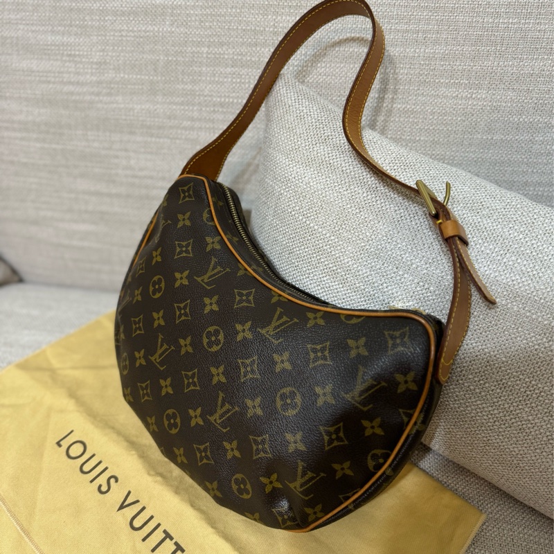 LV Croissant Medium 中古可頌包中號🥐碗豆包🫘月亮包/月牙包/腋下包/有塵袋/漂亮包況-24