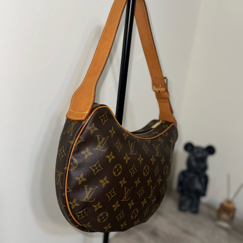 LV Croissant Medium 中古可頌包中號🥐碗豆包🫘月亮包/月牙包/腋下包/有塵袋/漂亮包況-60