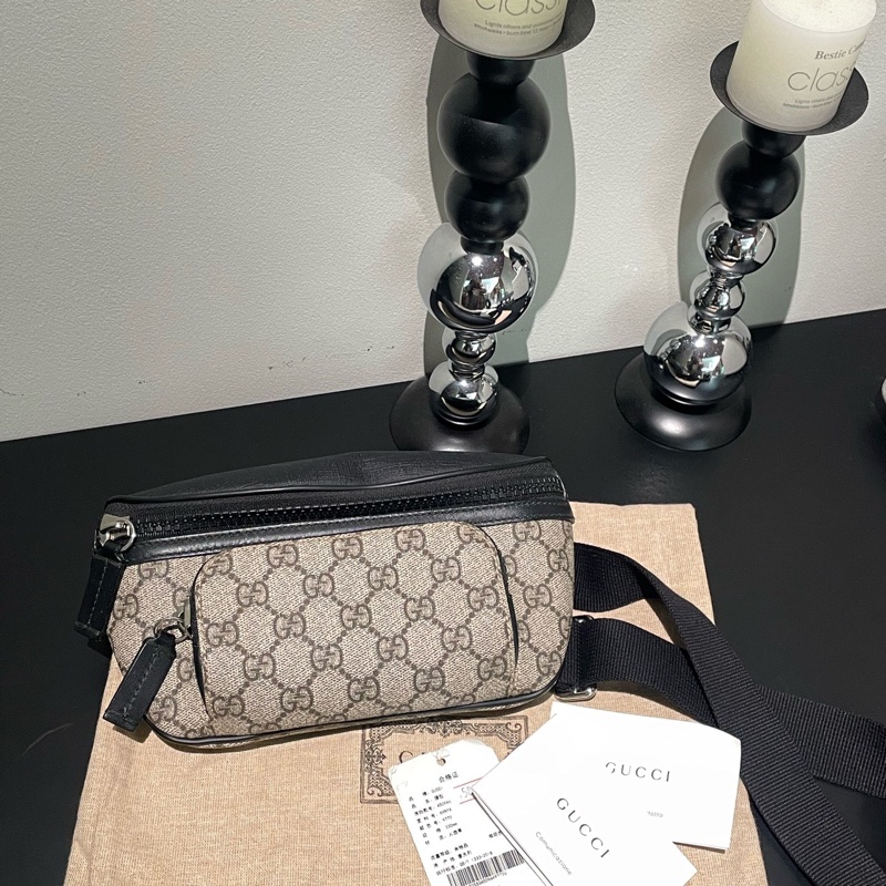 Gucci老花斜挎胸包男女同款-13