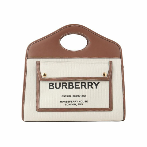 BURBERRY 帆布口袋斜背包