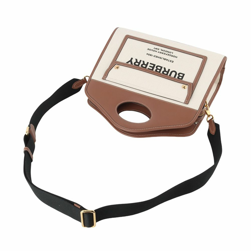 【包稅】BURBERRY 帆布口袋斜背包-3