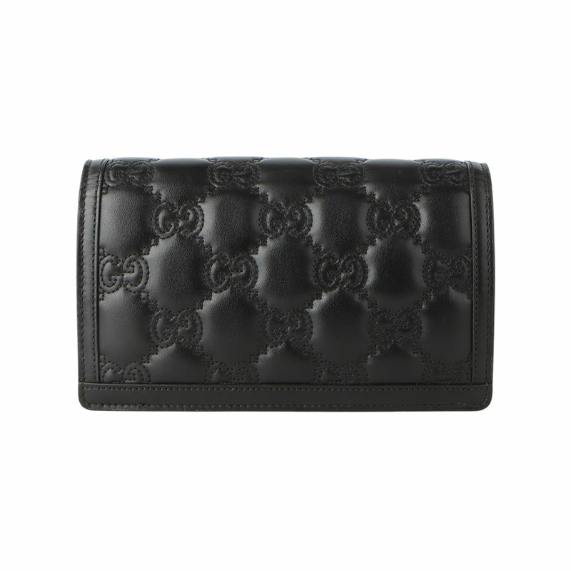 【包稅】GUCCI 723787 GG 馬特拉塞凸紋鏈條皮夾 WOC 斜背包-2