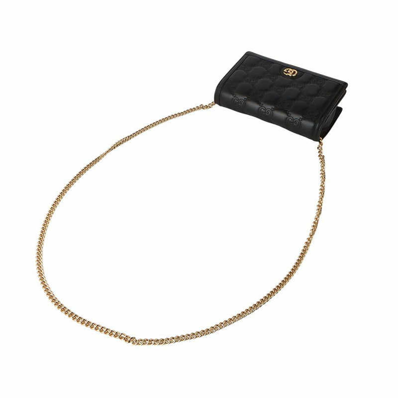 【包稅】GUCCI 723787 GG 馬特拉塞凸紋鏈條皮夾 WOC 斜背包-3