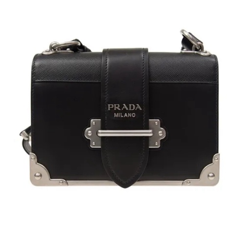 Prada 宮廷款 黑色斜背包