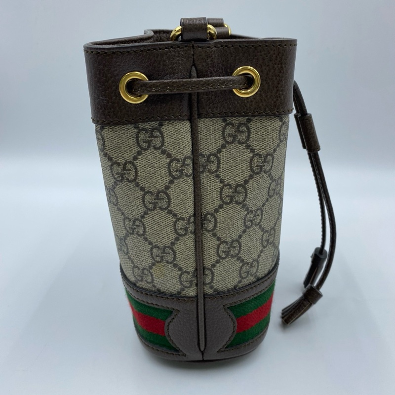 Gucci Ophidia系列 老花mini小水桶包-4