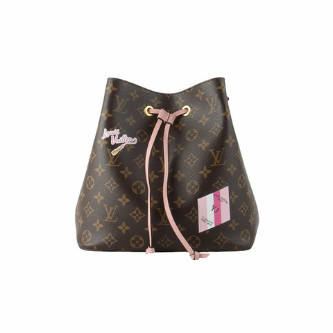 【包稅】LOUIS VUITTON M44022 Monogram Neo Noe 玫瑰粉紅單肩包 33836Y-