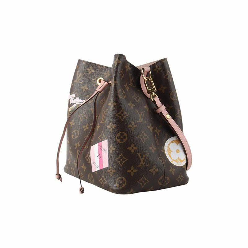 【包稅】LOUIS VUITTON M44022 Monogram Neo Noe 玫瑰粉紅單肩包 33836Y--1