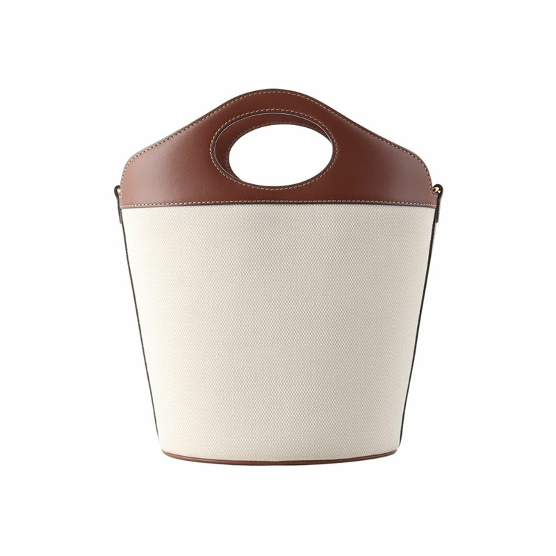 【包稅】BURBERRY 小號雙色口袋水桶單肩包 / 33836Y-2-2