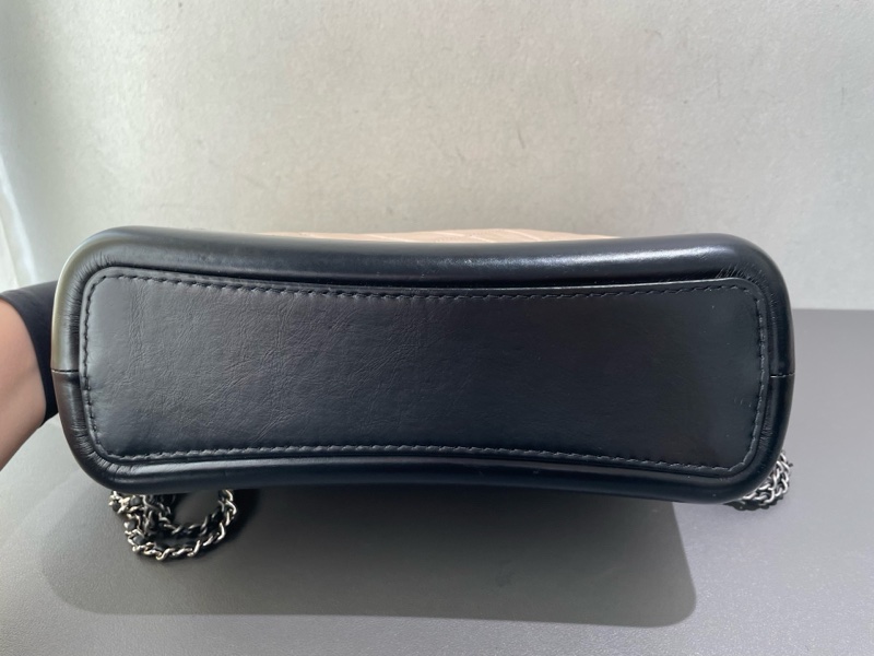 Chanel 香奈兒 流浪 中號 米色拼黑色-10