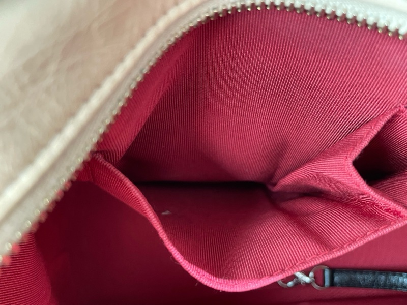 Chanel 香奈兒 流浪 中號 米色拼黑色-19