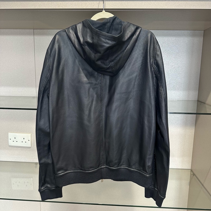 Fendi芬迪透气帽衫皮衣外套-3