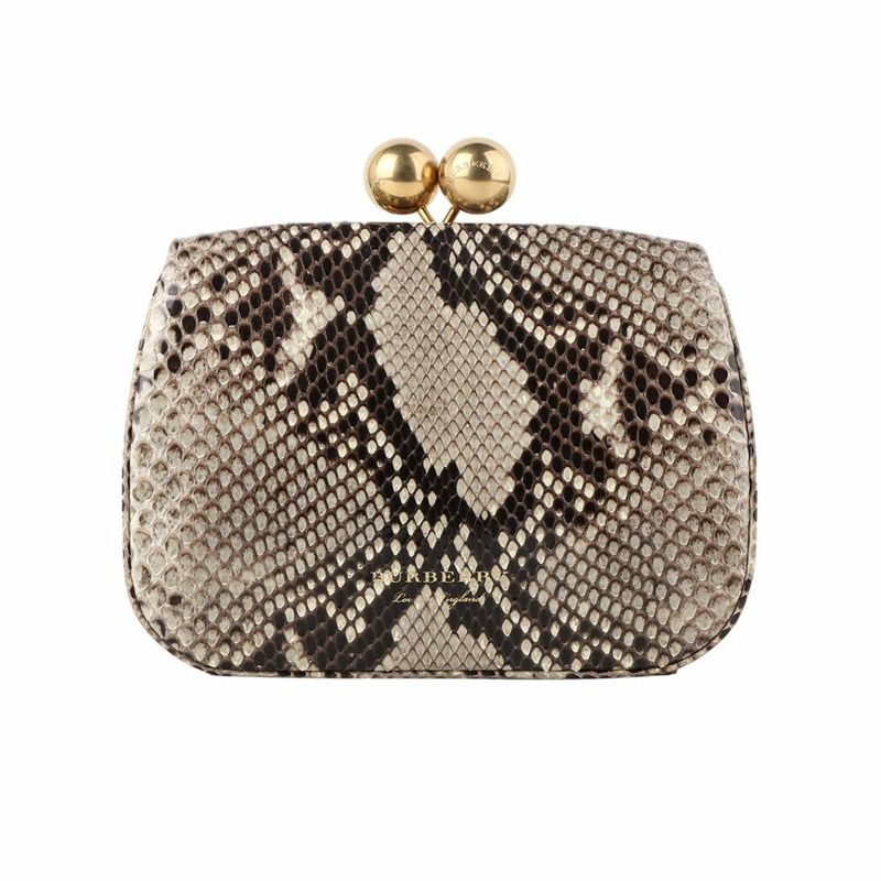 【包稅】BURBERRY Python Frame 小號斜背包-0