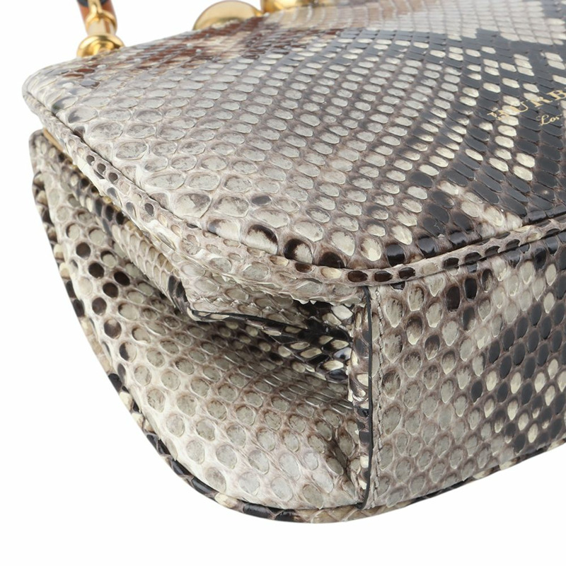 【包稅】BURBERRY Python Frame 小號斜背包-4