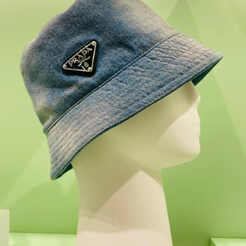 Prada 丹寧漁夫帽-3