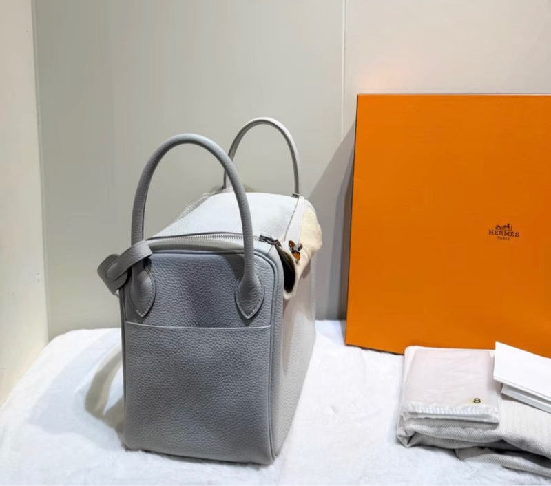 Hermes Lindy30愛馬仕珍珠灰銀扣 超仙的顏色 99好成色 Y刻tc皮-2