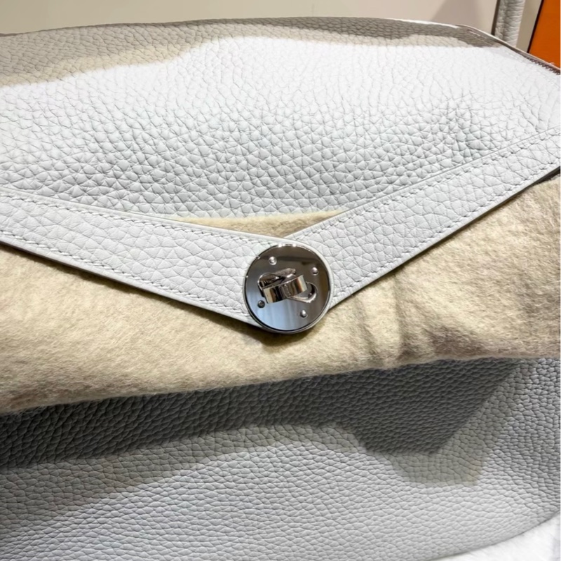 Hermes Lindy30愛馬仕珍珠灰銀扣 超仙的顏色 99好成色 Y刻tc皮-4