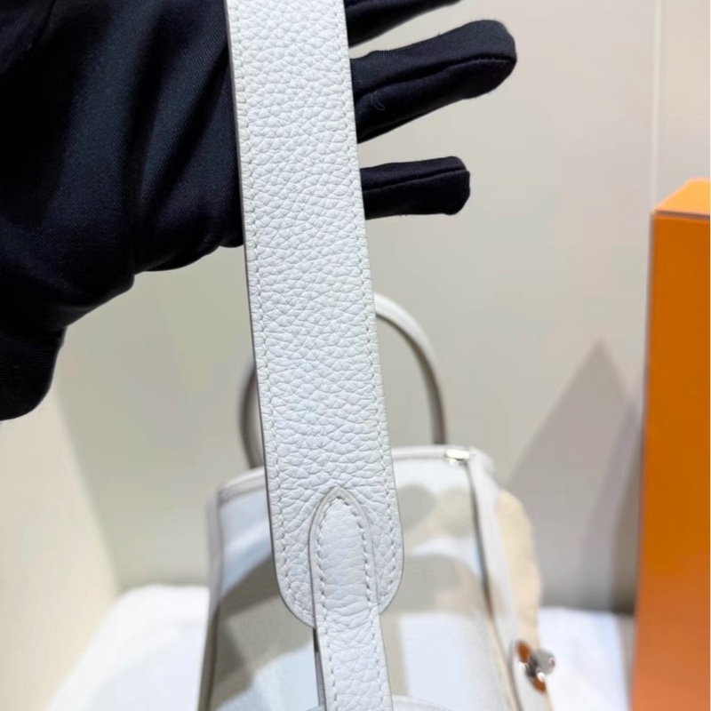 Hermes Lindy30愛馬仕珍珠灰銀扣 超仙的顏色 99好成色 Y刻tc皮-5