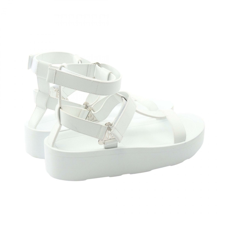 愛馬仕 Enid 涼鞋 #39 白色真皮二手女鞋-1