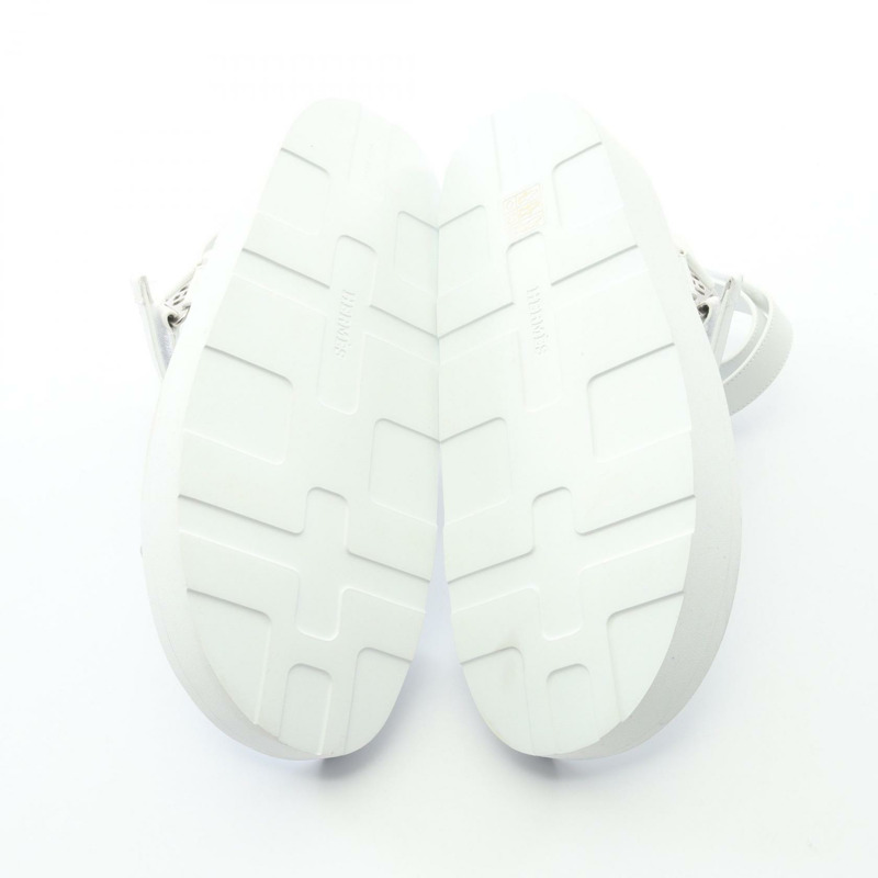 愛馬仕 Enid 涼鞋 #39 白色真皮二手女鞋-3