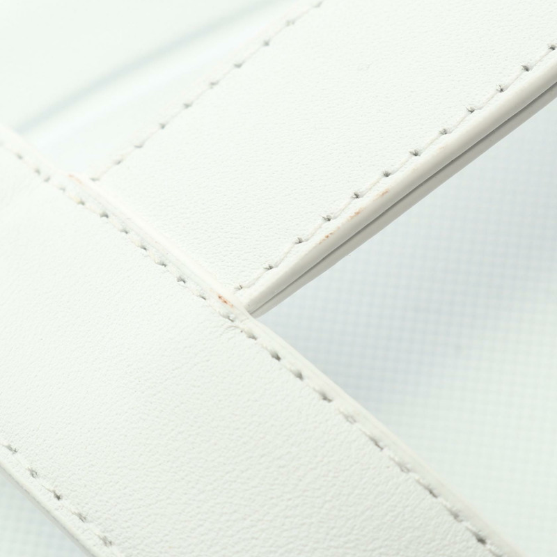 愛馬仕 Enid 涼鞋 #39 白色真皮二手女鞋-7