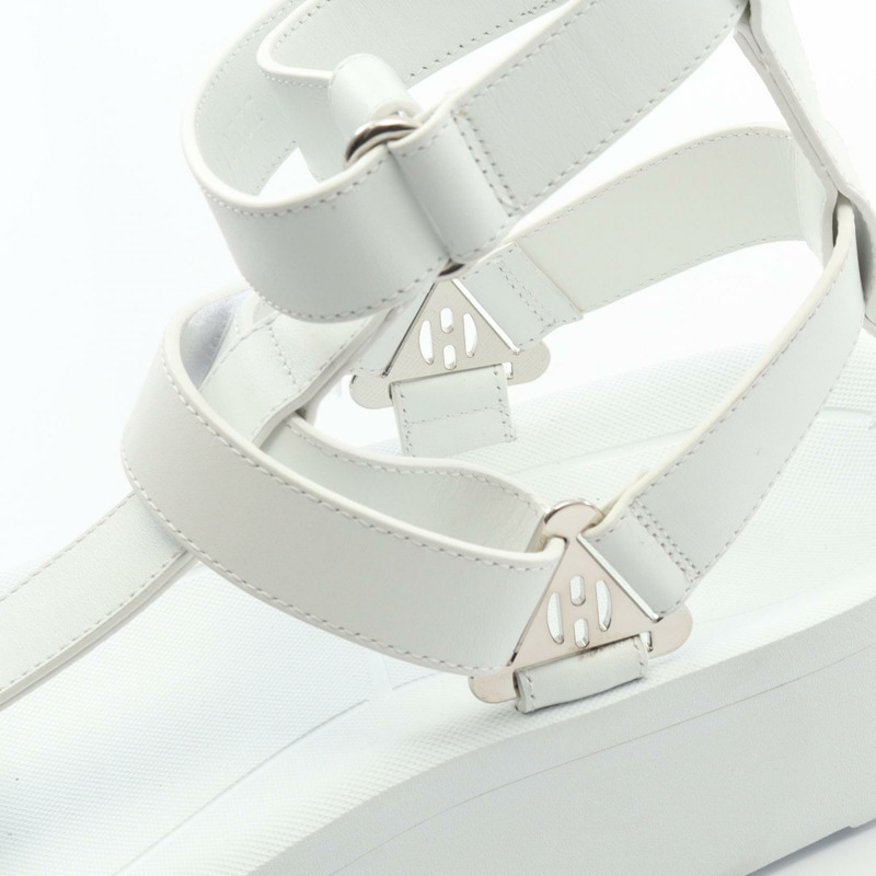 愛馬仕 Enid 涼鞋 #39 白色真皮二手女鞋-8