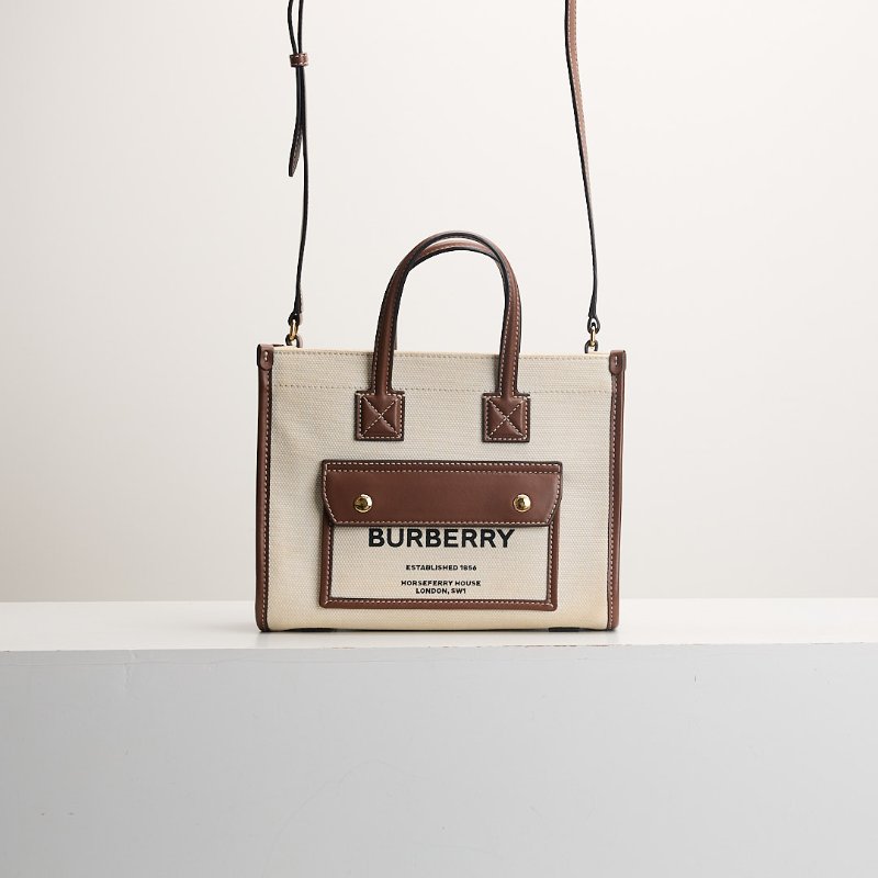 二手Burberry freya mini pocket 托特包-0