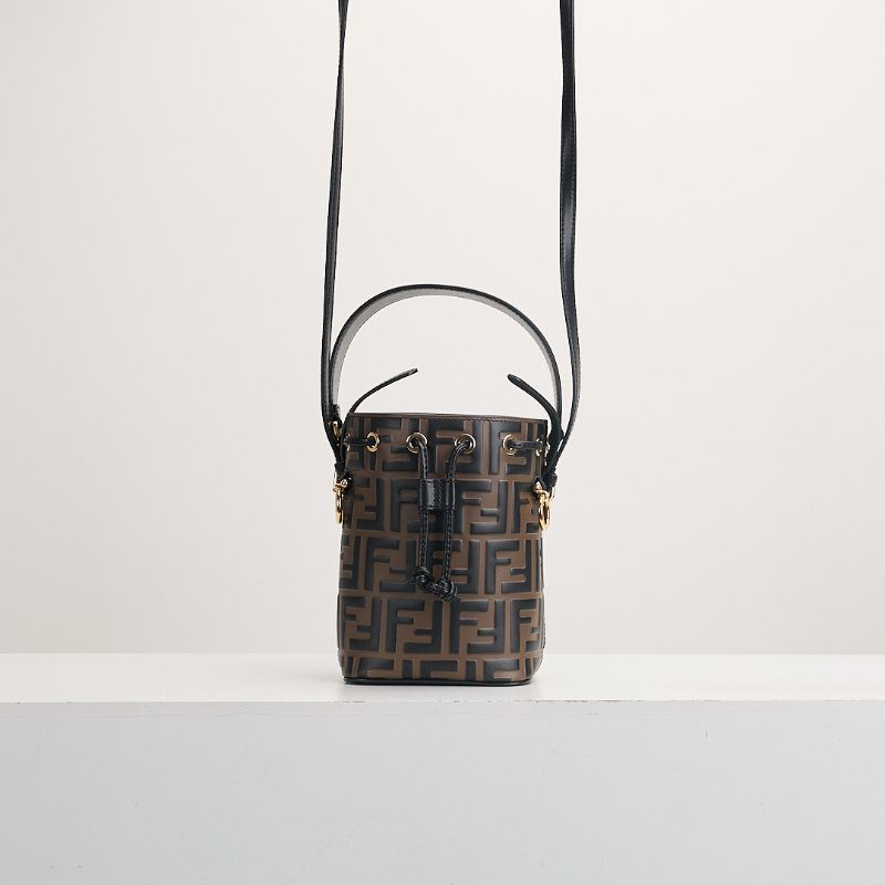 二手Fendi mini 水桶包/老花-0