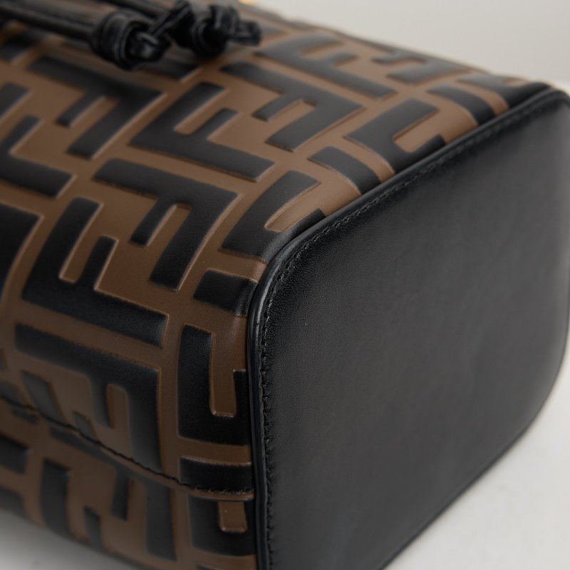 二手Fendi mini 水桶包/老花-10