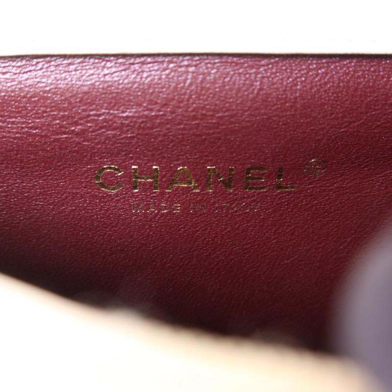 CHANEL 牛皮皮革Chain Shoulder Bag金扣鏈帶肩背袋-6