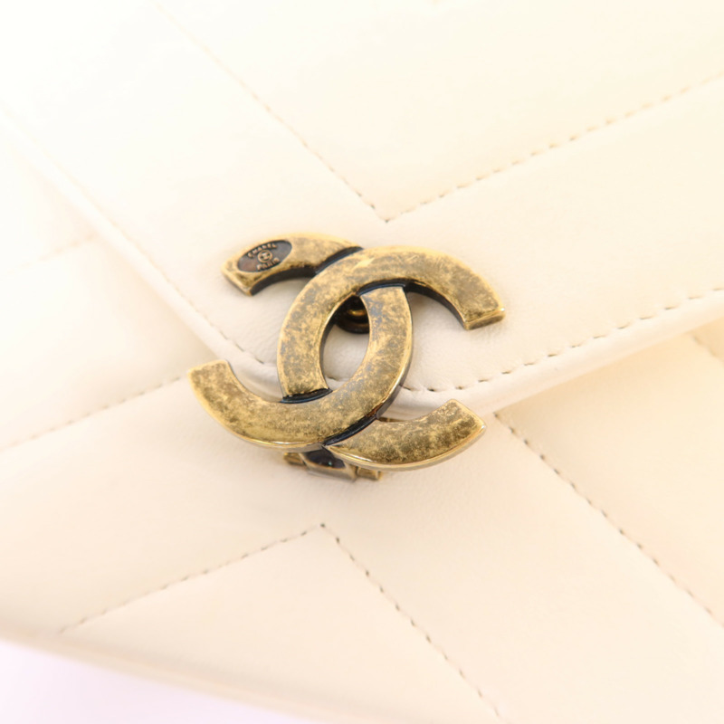 CHANEL 牛皮皮革Chain Shoulder Bag金扣鏈帶肩背袋-9