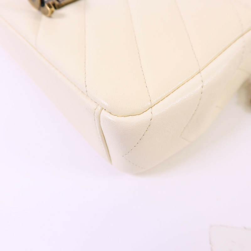 CHANEL 牛皮皮革Chain Shoulder Bag金扣鏈帶肩背袋-11