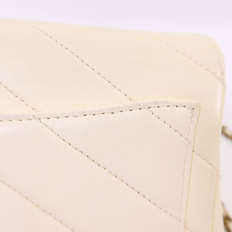 CHANEL 牛皮皮革Chain Shoulder Bag金扣鏈帶肩背袋-15