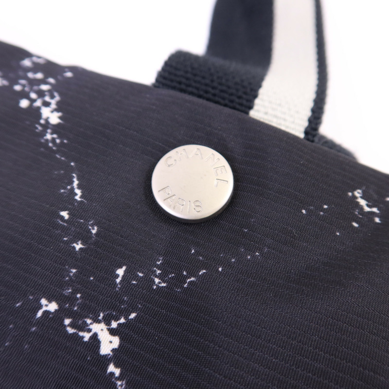 CHANEL 尼龍Trabvel Line Tote Bag銀扣手挽袋-9