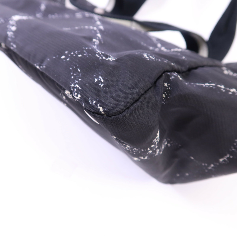 CHANEL 尼龍Trabvel Line Tote Bag銀扣手挽袋-12