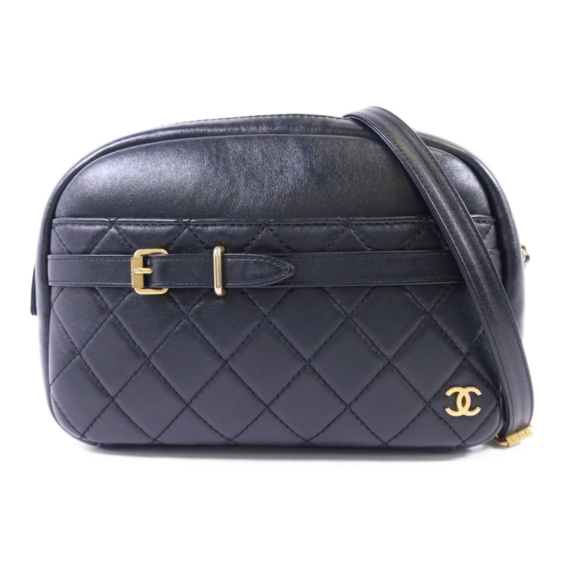 CHANEL 牛皮皮革Shoulder Bag金扣肩背袋-0