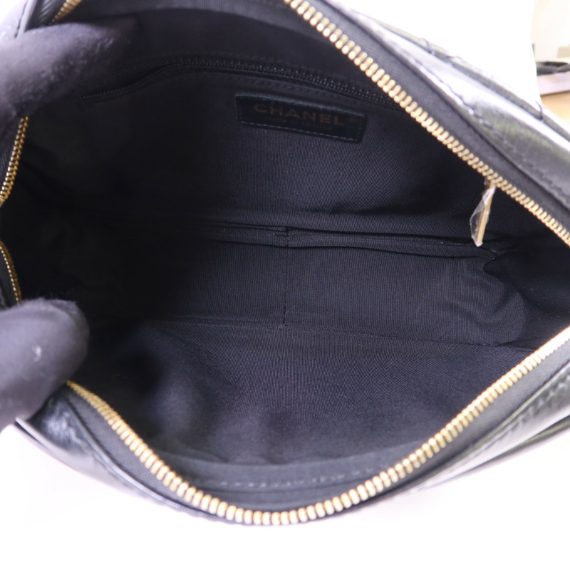 CHANEL 牛皮皮革Shoulder Bag金扣肩背袋-5