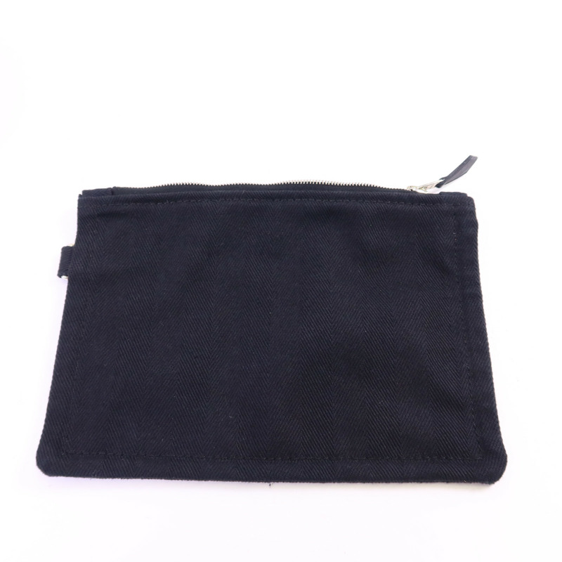 HERMES 帆布Valparaiso PM銀扣手挽袋Noir-10