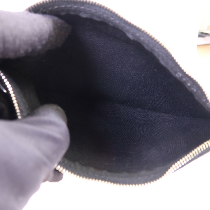 HERMES 帆布Valparaiso PM銀扣手挽袋Noir-11