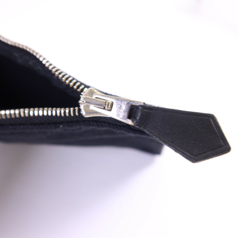 HERMES 帆布Valparaiso PM銀扣手挽袋Noir-13