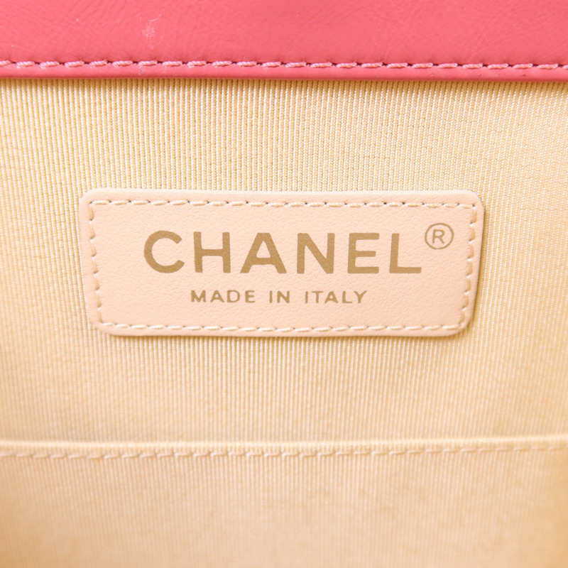 CHANEL 牛皮皮革Wicker Vanity銀扣鏈帶手挽肩背兩用袋-6