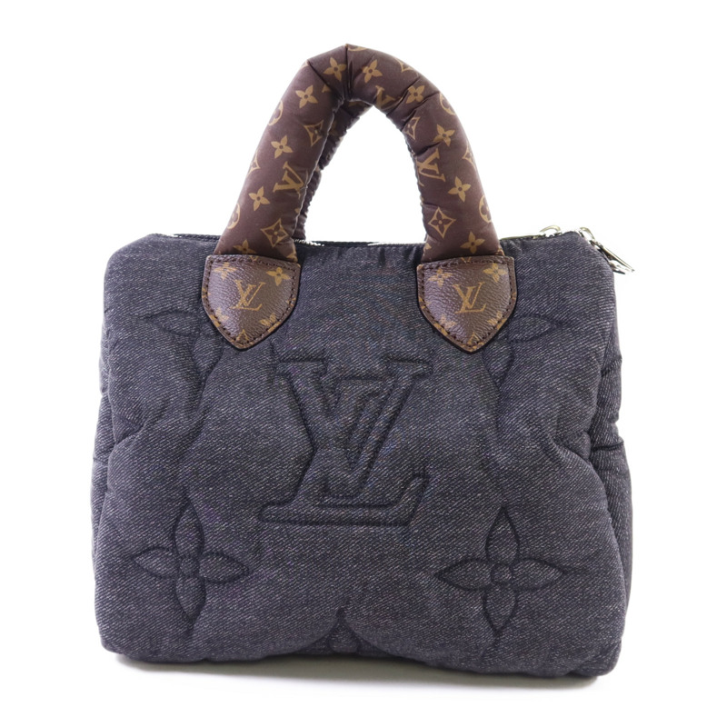 LOUIS VUITTON Puffygram Speedy Bandouliere 25銀扣手挽肩背兩用袋-1