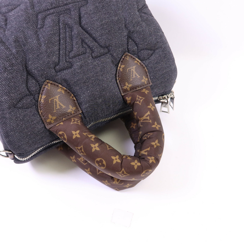 LOUIS VUITTON Puffygram Speedy Bandouliere 25銀扣手挽肩背兩用袋-4