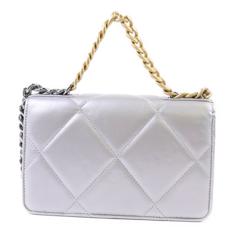 CHANEL 羊皮皮革Chanel 19 WOC手挽肩背兩用袋-1