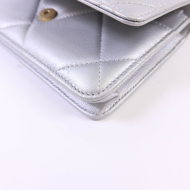 CHANEL 羊皮皮革Chanel 19 WOC手挽肩背兩用袋-14