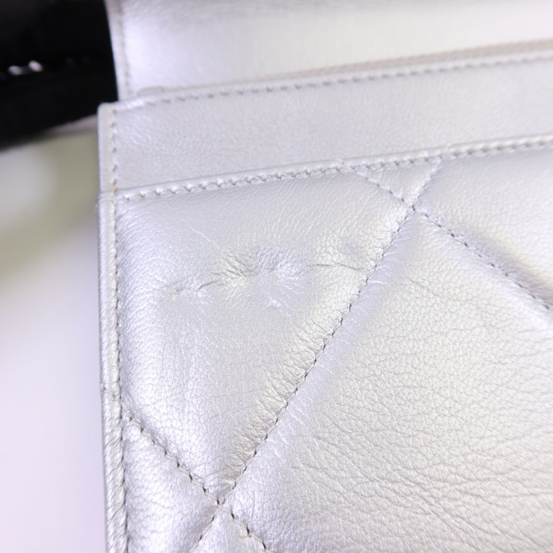 CHANEL 羊皮皮革Chanel 19 WOC手挽肩背兩用袋-18