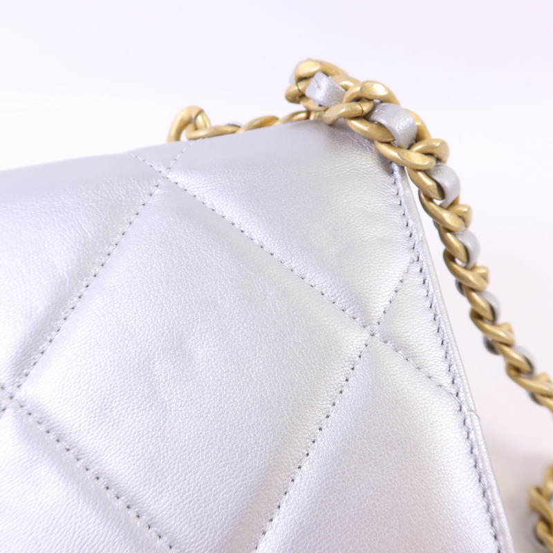 CHANEL 羊皮皮革Chanel 19 WOC手挽肩背兩用袋-20