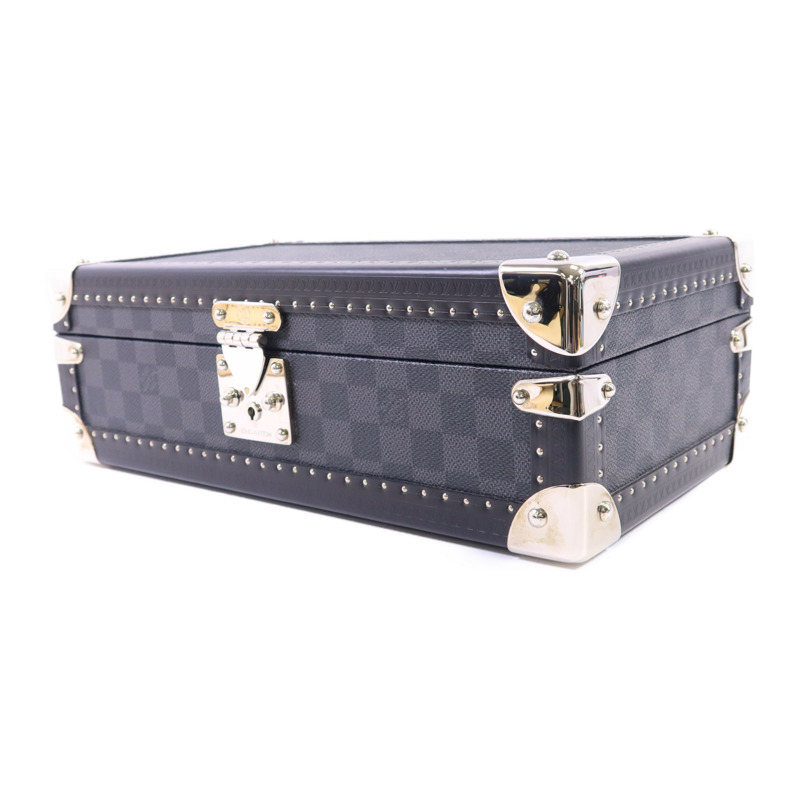 LOUIS VUITTON Damier Graphite Coffret 8 Montres銀扣手錶收納盒-1